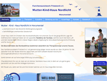 Tablet Screenshot of mutter-kind-haus-nordlicht.de